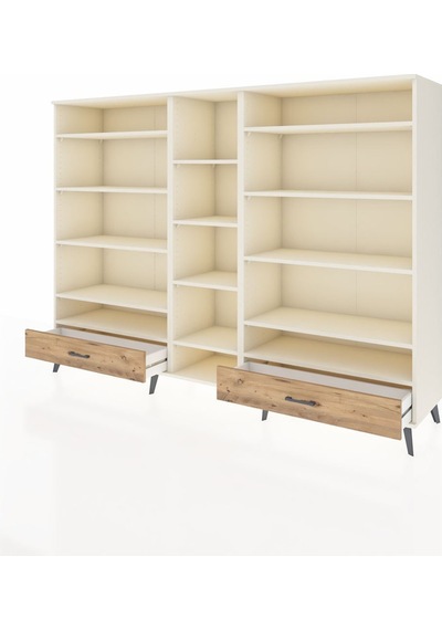 Hyperion Dolap 14 Raflı 2 Çekmeceli 220x44x163 Aytaşı-aytaşı/çam Aytası/atlas Çam - Aytası Hyperion Dolap 14 Raflı 2 Çekmeceli 220x44x163 Aytaşı-aytaşı/çam Aytası/atlas Çam - Aytası