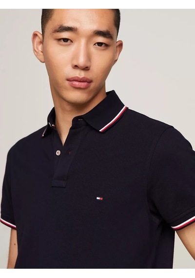 Tommy Hilfiger Erkek Core Tommy Polo Yaka T-shirt - Lacivert Lacivert