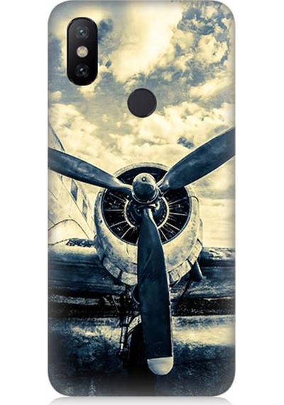 Xiaomi Redmi Note 6 Pro Uyumlu Gökyüzüne Bakan Pervane Desenli Silikon Kılıf Çok Renkli