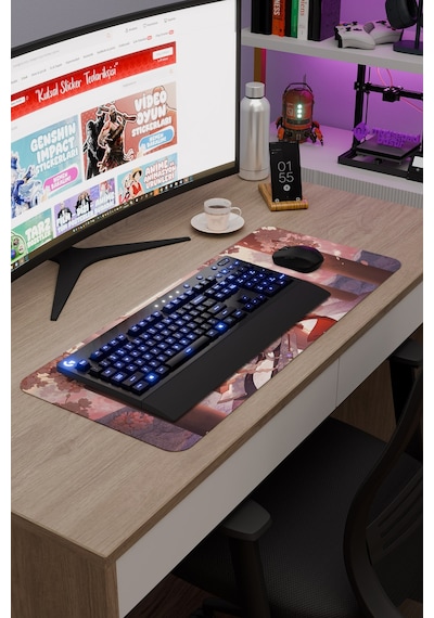Yae Miko Genshin Impact Anime Gacha V2 - 70x30 Xl Gaming Mouse Pad Fare Altlığı