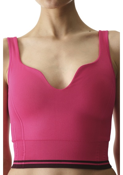 Penti Pembe Seamless Dikişsiz Kalp Yaka Çıkarılabilir Pedli Spor Sütyeni