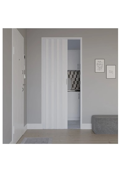 Katlanır Akordiyon Kapı Beyaz 82x203 Cm Ölçülerinde