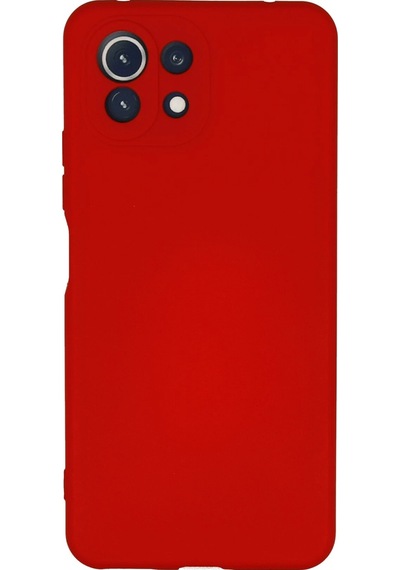 Cosmotex Newface Xiaomi Mi 11 Lite Kılıf Nano İçi Kadife Silikon - Kırmızı