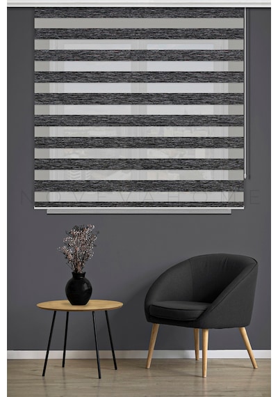 Zebra Stor Perde 08 Koyu Gri Mutfak Çocuk Odası Ofis Balkon Salon Perdesi Güneşlik Perde Plaseco Koyu Gri Zebra Stor Perde 08 Koyu Gri Mutfak Çocuk Odası Ofis Balkon Salon Perdesi Güneşlik Perde Plaseco Koyu Gri