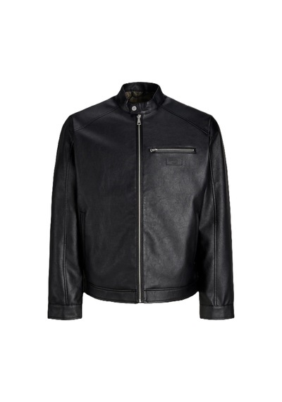 Jack & Jones Jack&jones Jornorrebro Pu Racer Erkek Ceket 12301595 Siyah