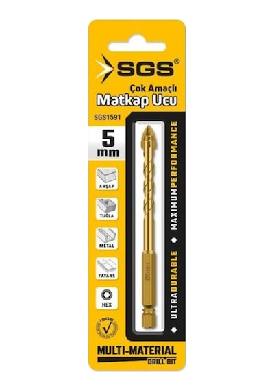 Kutayalp Yapı Sgs Sgs1591 Çok Amaçlı Matkap Ucu 5mm