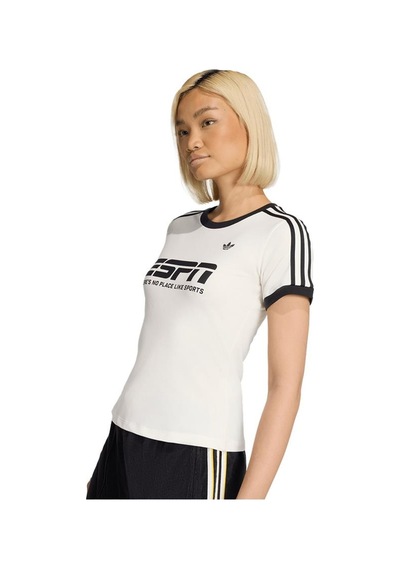 Adidas Kadın Beyaz T-shirt Cotton Tee Kd1379 Beyaz