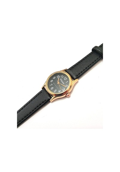 Retro Kadın Deri Kol Saati, Minimal Tasarım, Rose Gold Renk, Vintage Tasarım, Kahverengi Siyah Altın