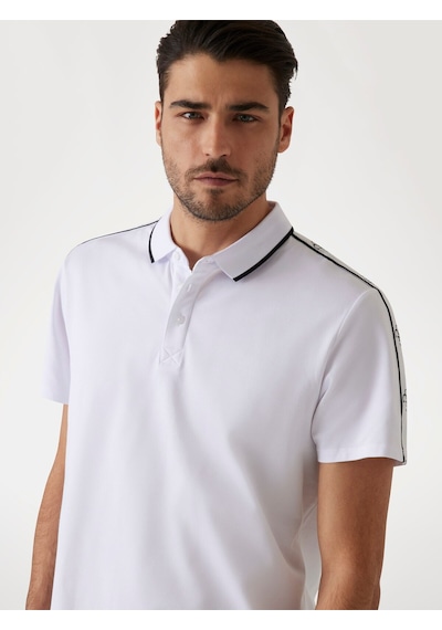 Quattro Erkek Polo T-shirt Beyaz
