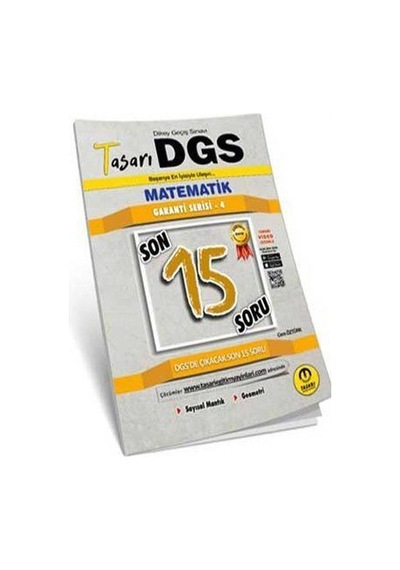 DGS Matematik Son 15 Soru Garanti Serisi Soru Kitapçığı - Cem Öztürk - Tasarı Akademi