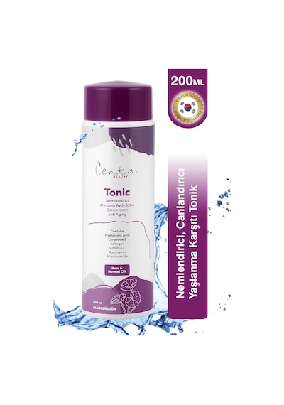 C'enta Beauty Kuru ve Normal Ciltler İçin Nemlendirici ve Canlandırıcı Tonik 200 ML