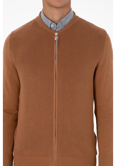 U.s. Polo Assn. Erkek Hırka Triko 50313721-vr233 Bisküvi