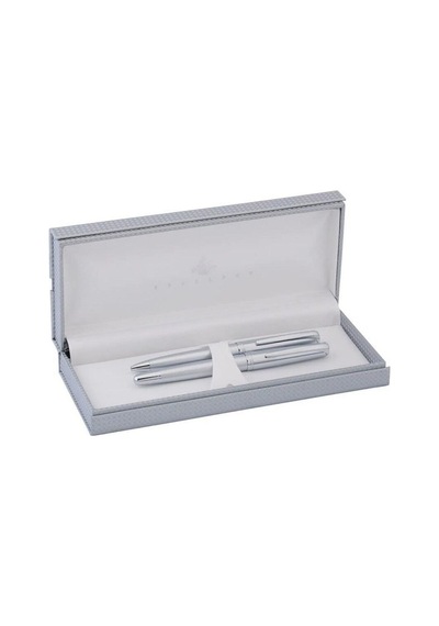 Steelpen 2355 Mat Krom Dolma Kalem+tükenmez Kalem Standart