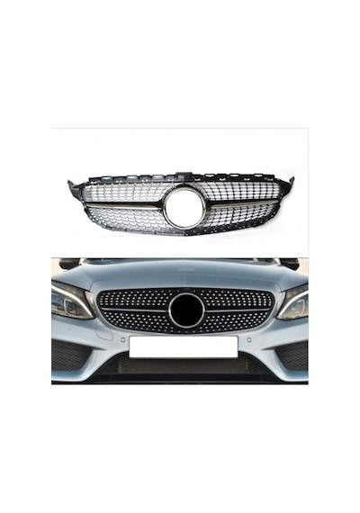 Mercedes W205 Diamond Amg Ön Panjur Izgara 2015-2018 Arası