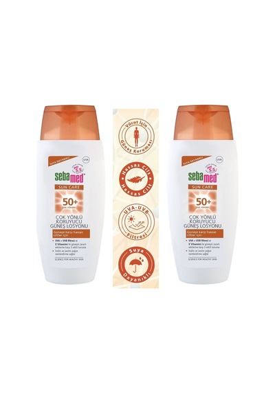 Sun Care 50+ Güneş Losyonu 150 Ml X 2 Adet