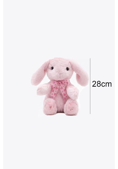 Pembe Tavşan Arkadaşım Sesli Müzikli Ses Kaydı Ve Ses Tekrarı Yapan Hareketli Kulaklı Oyuncak Peluş