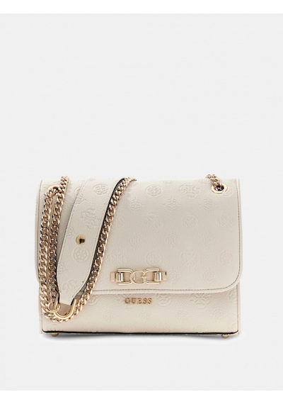 Guess Anise Dönüştürülebilir Kapaklı Çapraz Askılı Kadın Ekru Omuz Çantası Hwpd9916210-stl