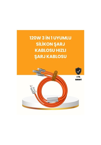 Ers Çoklu Cihaz Dostu 120 W Hızlı Şarj Kablosu Tek Kablo İle Her Cihaz Elinizin Altında