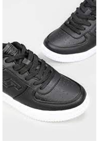 Jump 22233 Siyah Beyaz Comfort Taban Erkek Sneaker Ayakkabı Siyah - Beyaz