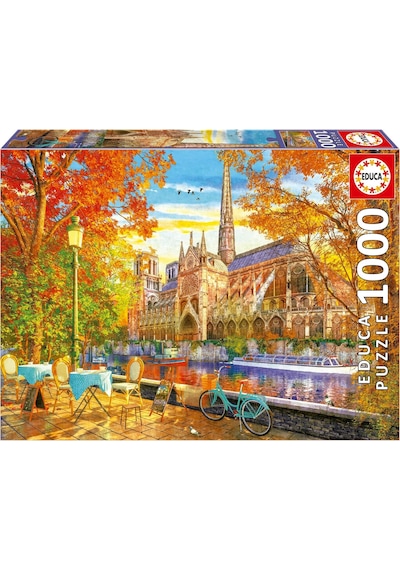Educa 1000 Parçalık Sonbaharda Notre Dame Manzarası Puzzle - 19936
