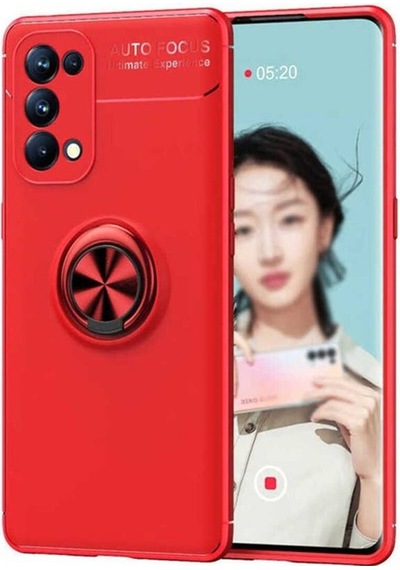 Oppo Reno 5 Pro 5g Kılıf Zore Ravel Silikon Kapak Kırmızı