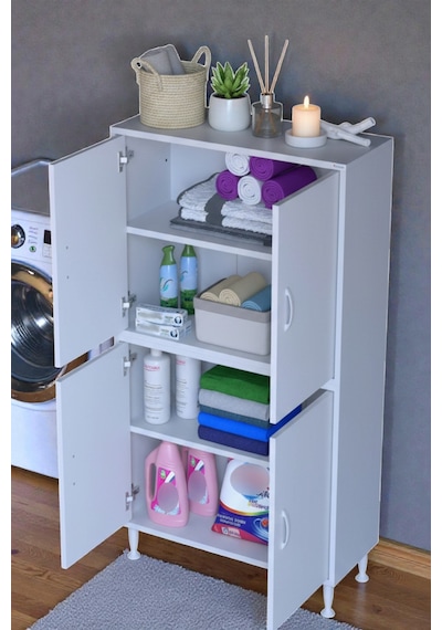 Eliusta Nuve Geniş Depolama Alanlı Dolap 85 Cm Banyo/mutfak Çok Fonksiyonlu 85x138x32,5 Cm Saklama Dolabı Beyaz Eliusta Nuve Geniş Depolama Alanlı Dolap 85 Cm Banyo/mutfak Çok Fonksiyonlu 85x138x32,5 Cm Saklama Dolabı Beyaz