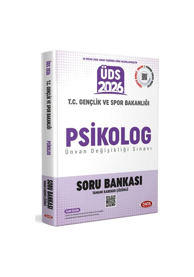 Data 2026 Üds T.c. Gençlik Ve Spor Bakanlığı Psikolog Soru Bankası - Karekod Çözümlü Data Yayınları