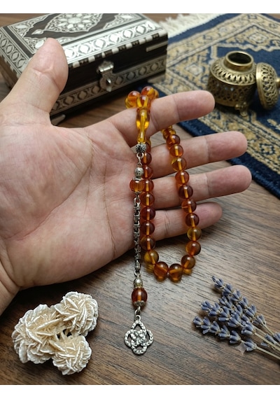Tesbih Yuşa Tesbik Şeffaf - Sarı