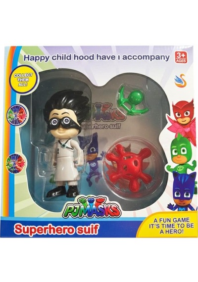 Pj Maskeliler Tekli Aksesuarlı Figür Karakter Oyun Seti Pj Mask Beyaz