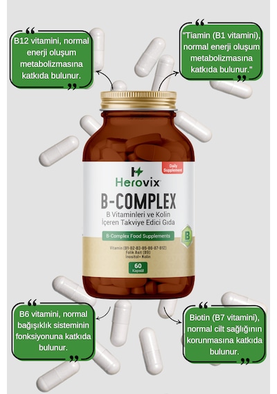 Herovix B Complex 60 Kapsül