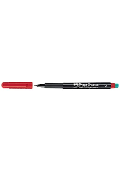 Faber-Castell 1523 21 S Kırmızı Permanent Kalem Kırmızı