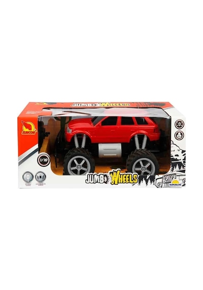 80012 1:18 Uzaktan Kumandalı Jumbo Wheels Usb Şarjlı Araba Mavi