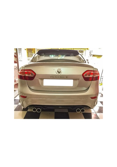 Renault Fluence Uyumlu Makyajlı Sağ Sol Çift Çıkışlı Arka Ek Plastik