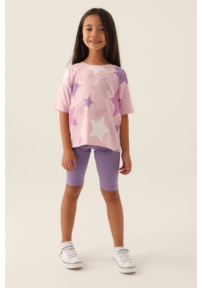 U.S. Polo Assn. Lisanslı Starry Toz Pembe Kız Çocuk Bermuda Takım 5274-43376 Açık Pembe U.S. Polo Assn. Lisanslı Starry Toz Pembe Kız Çocuk Bermuda Takım 5274-43376 Açık Pembe