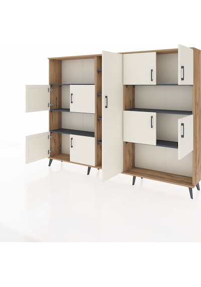 Arges Dolap 10 Raflı 9 Kapaklı 220x30x163 Çam-aytaşı/antrasit Çam-aytaşı/antrasit Arges Dolap 10 Raflı 9 Kapaklı 220x30x163 Çam-aytaşı/antrasit Çam-aytaşı/antrasit