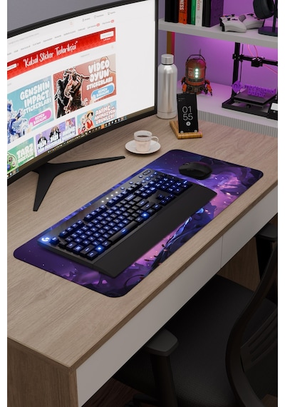 Ori And The Will Of The Wisps Dikişli Kauçuk Oyuncu Mousepad V2 - 70x30 Xl Gaming Mouse Pad