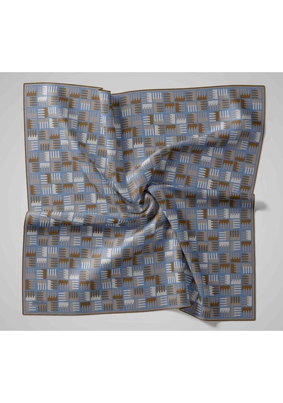 Silk Home Yaz Esintisi Eşarp 150001-02 Yeşil Kahve, İndigo, Gri