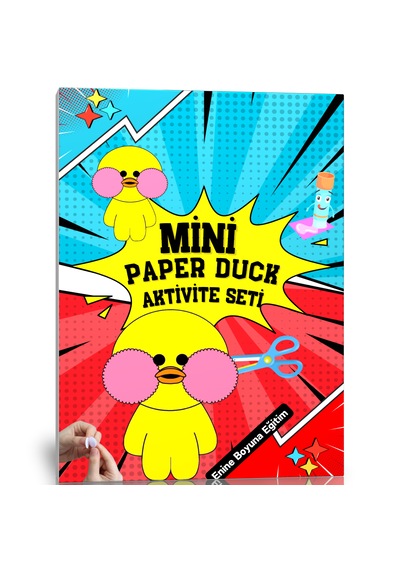 Mini Paper Duck Aktivite Seti Cırt Cırtlı Ve Kes-yapıştır