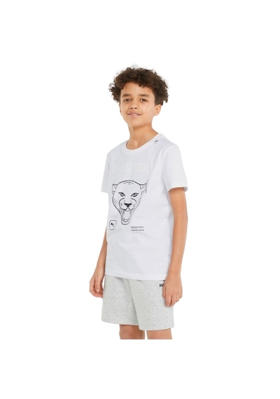 Puma Play Uv Graphic Çocuk Tişört 846964 02 Beyaz