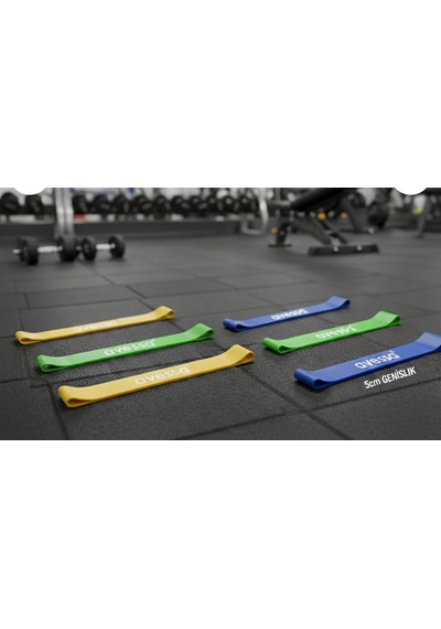 6'lı Hafif-orta-güçlü Direnç Lastiği Seti - Aerobik Bant - Spor - Direnç - Lastik-yoga Lastiği-direnç Bandı Çok Renkli