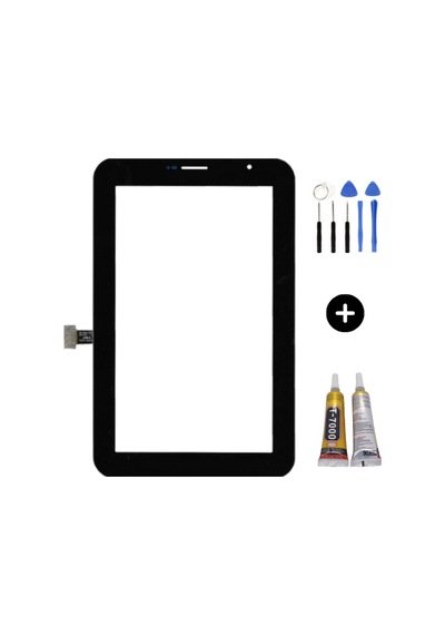Samsung Galaxy Tab 2 Sm-p3100 Uyumlu Dokunmatik Siyah + Montaj Seti