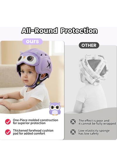 Mambobaby Bebek Koruma Başlığı - Starry Owl