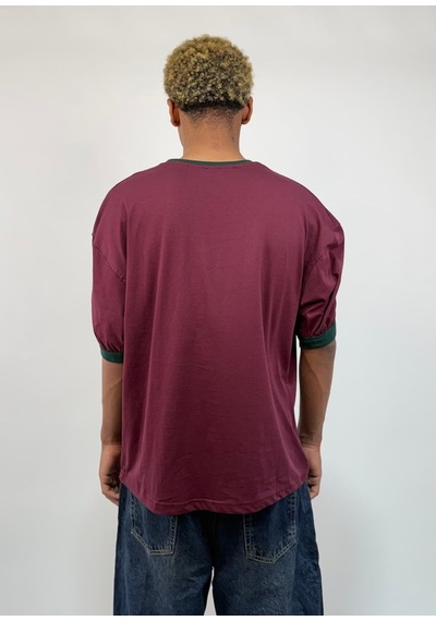 Zaee Football Culture Oversize Tişört Bordo