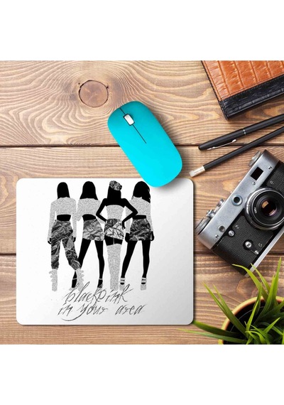 Black Pink İn Your Area Baskılı Mousepad Mouse Pad