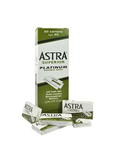 Astra Jilet Yeşil 1 Kutu İçinde 20 Küçük Paket Ve Her Pakette 5 Jilet Var - Toplam 100 Jilet 4915