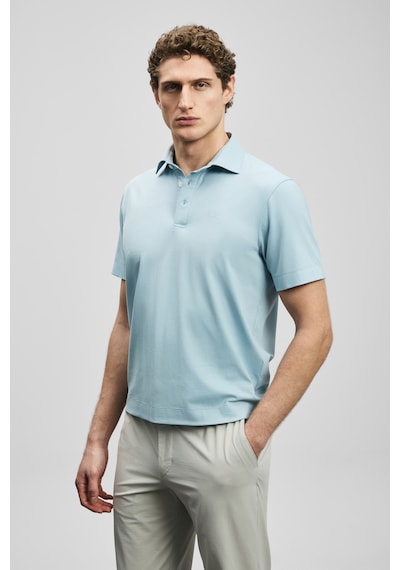 Lufian Hudson Smart Erkek Polo Tişört Açık Mavi Açık Mavi 111040234100320