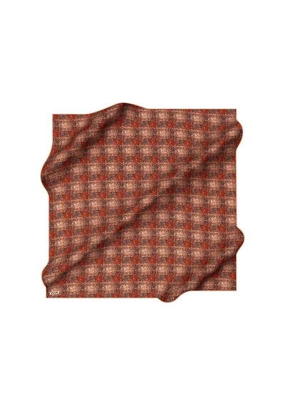Aker İpek Eşarp - 2026 İlkbahar-yaz - 9119701-361 - Sura - Retro Ekose Desen 361 Çok Renkli 361 Çok Renkli