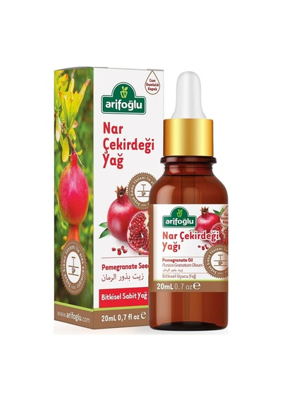 Nar Çekirdeği Yağı 20ml - Soğuk Sıkım, Doğal, Cilt Yenileyici Pomegranate Seed Oil 20ml - Cold Pressed, Natural Antioxidant, Skin Revitalizer