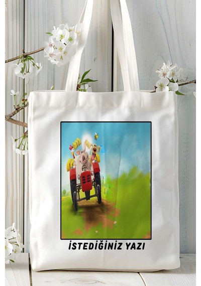 Art Hediye Hayday Oyun Baskılı Omuz Çanta Kişiye Özel Model 4 Çok Renkli
