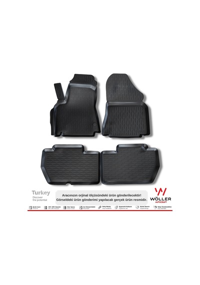 Peugeot Partner Paspas 2008 2020 Arası 3D Havuzlu Wöller Paspas
